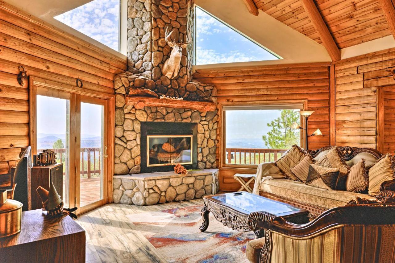 Stunning Log Cabin With Great Views, Firepit, Deck Near Twain Hart Сонора Екстериор снимка