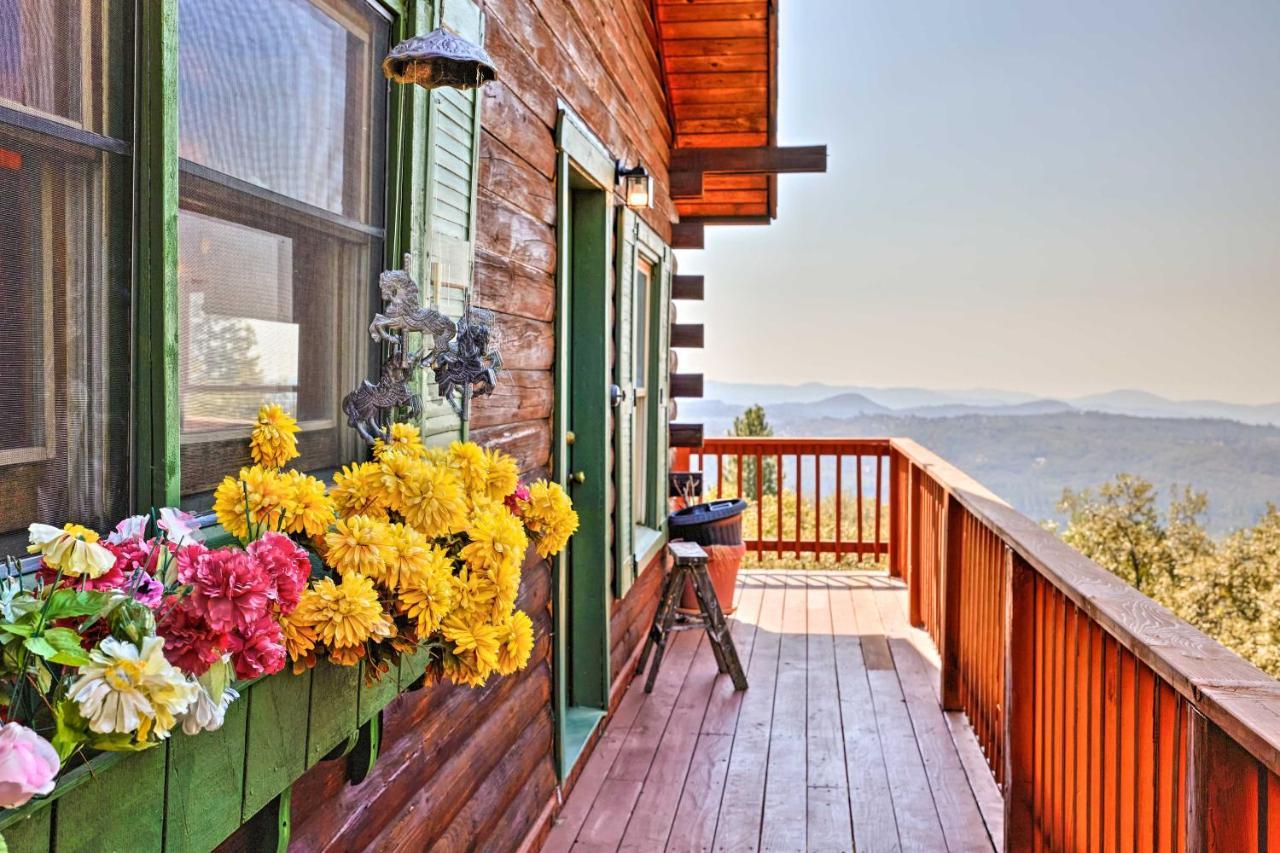 Stunning Log Cabin With Great Views, Firepit, Deck Near Twain Hart Сонора Екстериор снимка