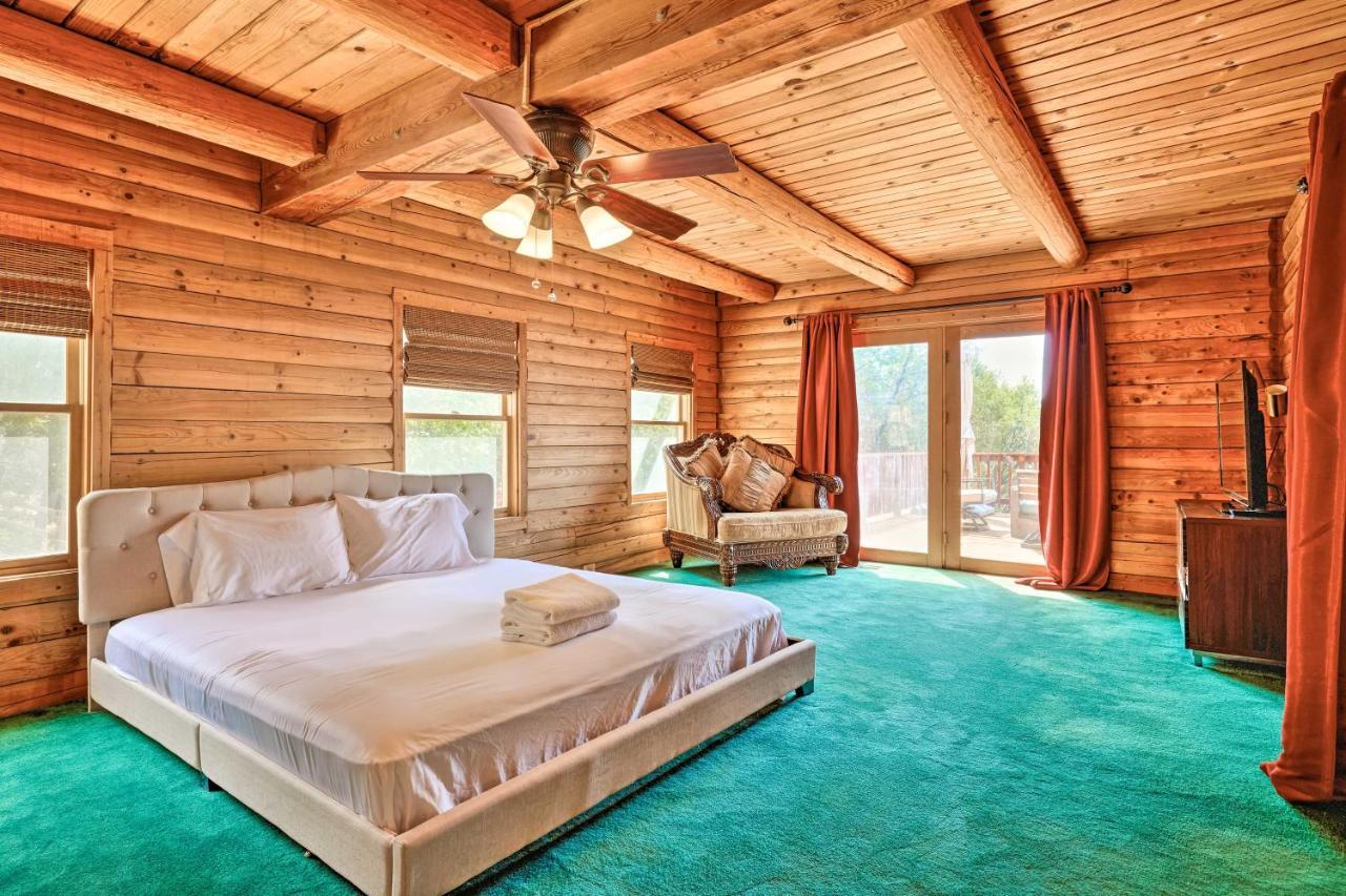 Stunning Log Cabin With Great Views, Firepit, Deck Near Twain Hart Сонора Екстериор снимка