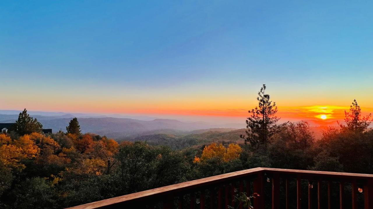 Stunning Log Cabin With Great Views, Firepit, Deck Near Twain Hart Сонора Екстериор снимка