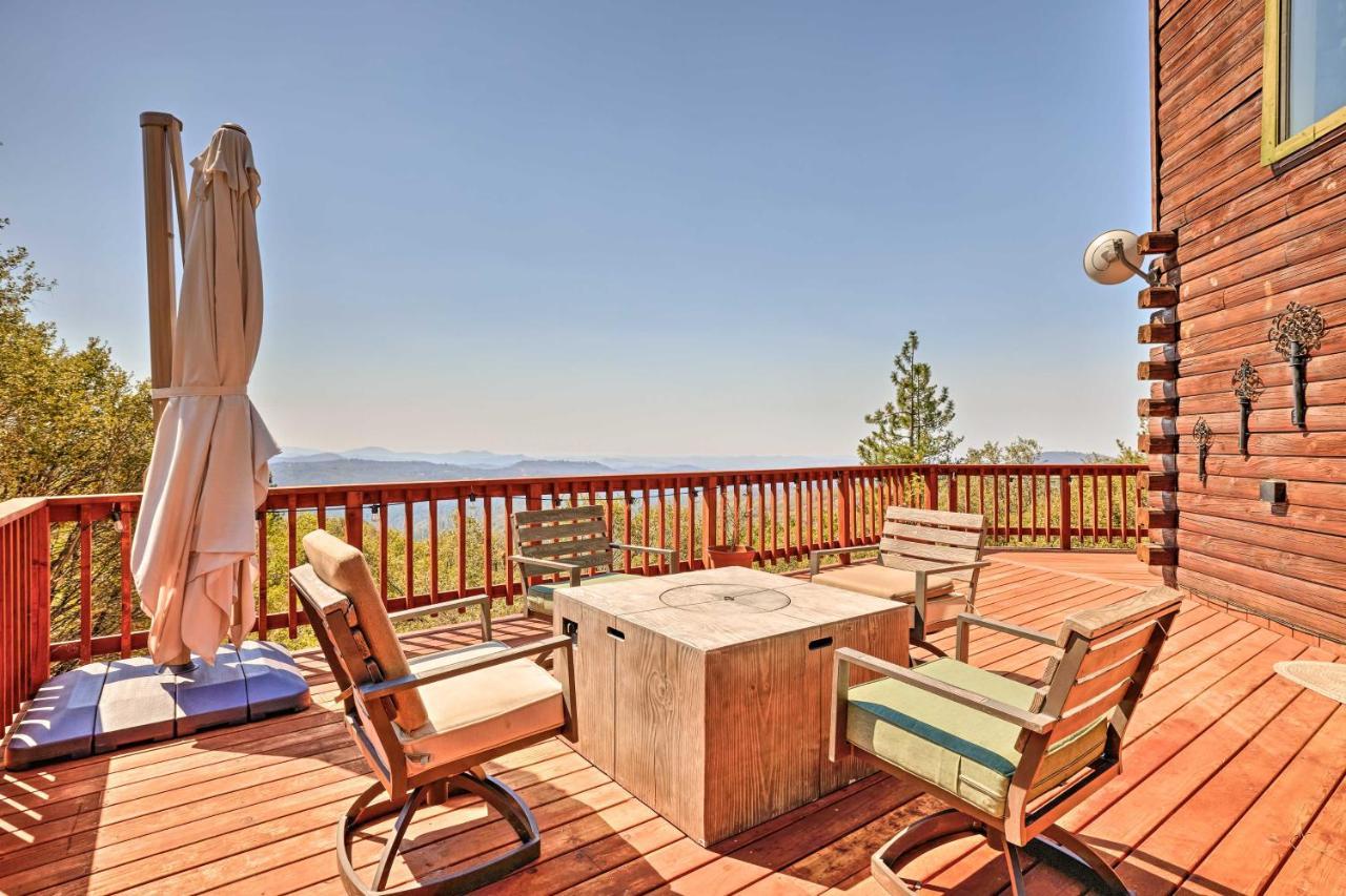 Stunning Log Cabin With Great Views, Firepit, Deck Near Twain Hart Сонора Екстериор снимка