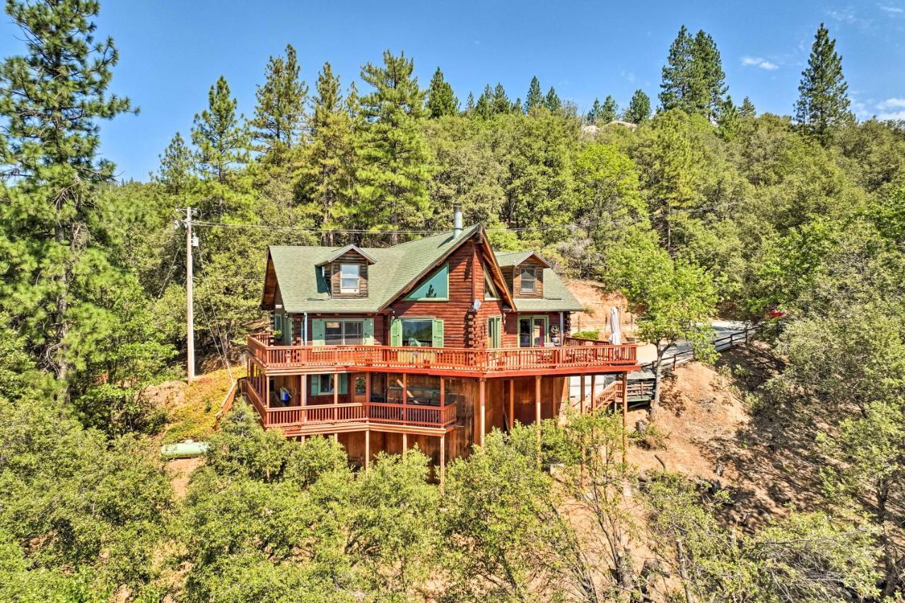 Stunning Log Cabin With Great Views, Firepit, Deck Near Twain Hart Сонора Екстериор снимка