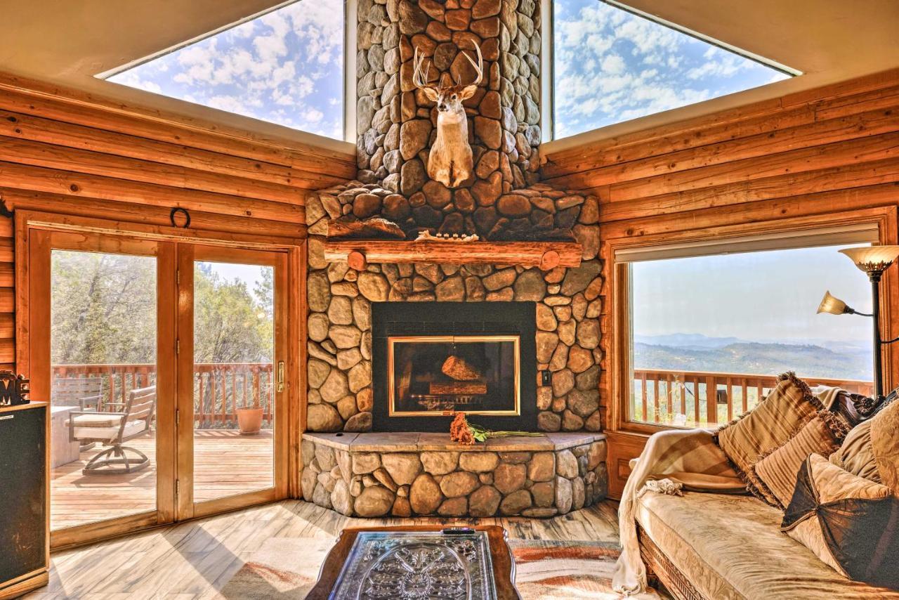 Stunning Log Cabin With Great Views, Firepit, Deck Near Twain Hart Сонора Екстериор снимка